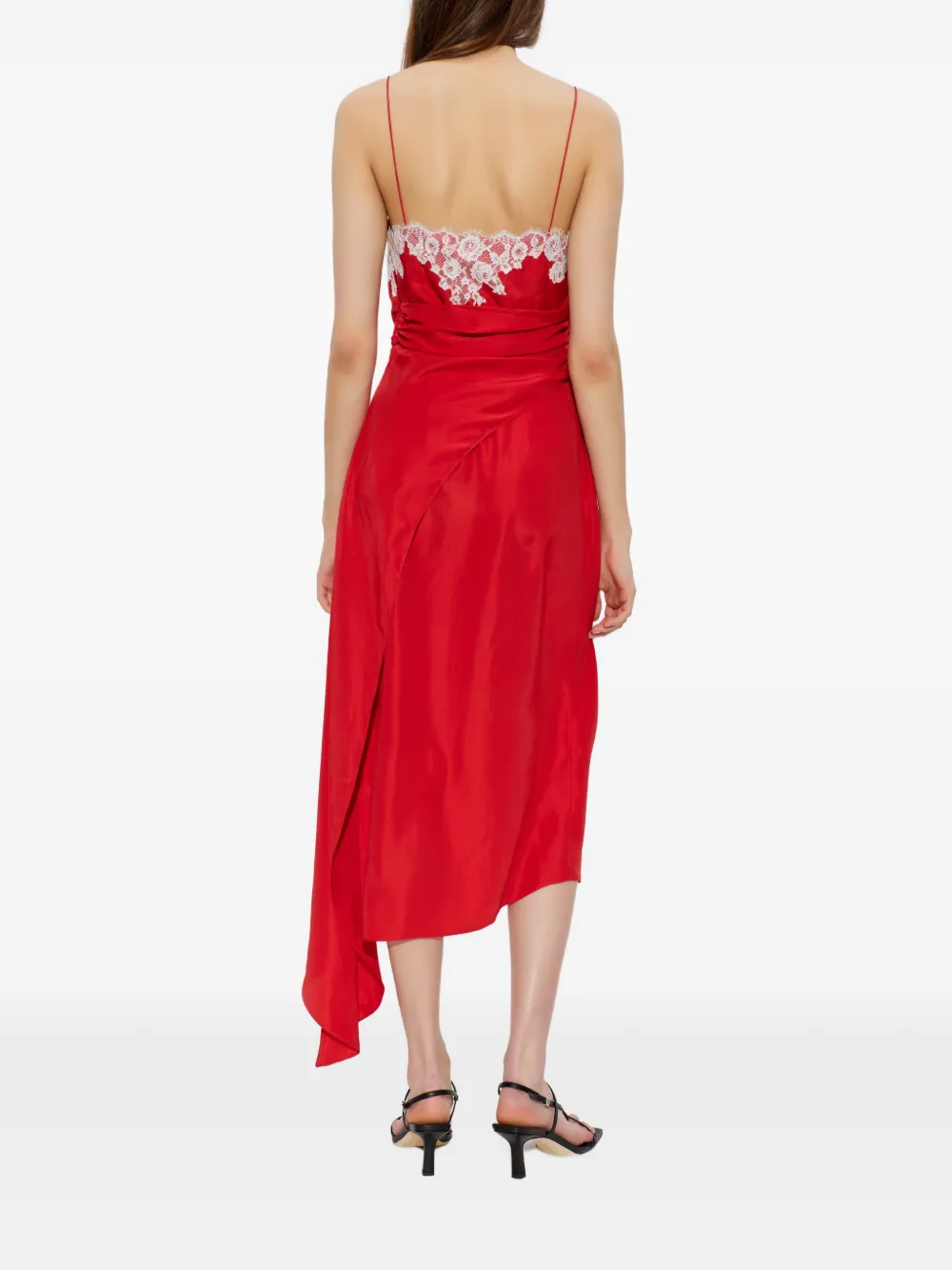 Moschino Asymmetrische jurk Rood