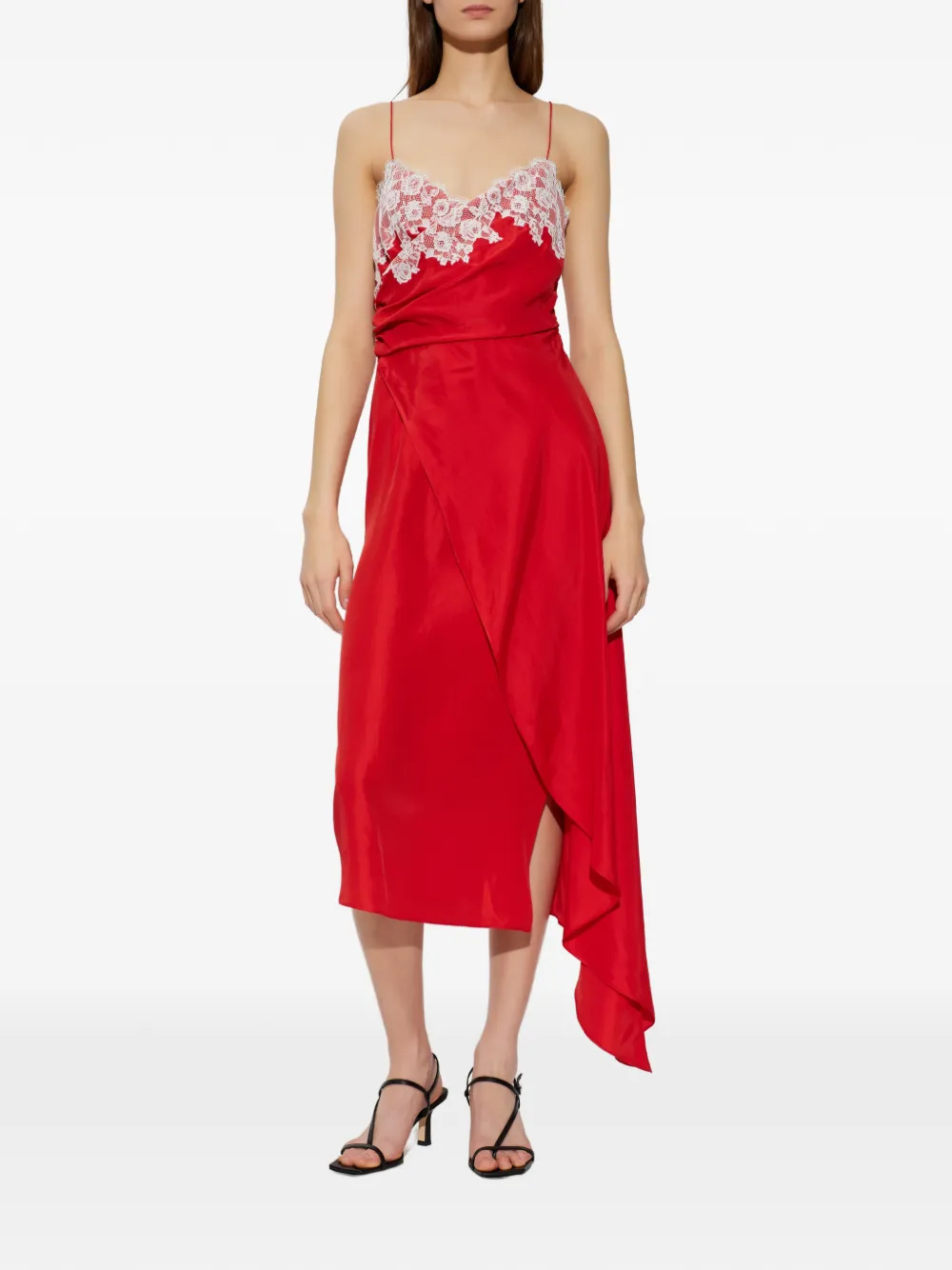 Moschino Asymmetrische jurk Rood