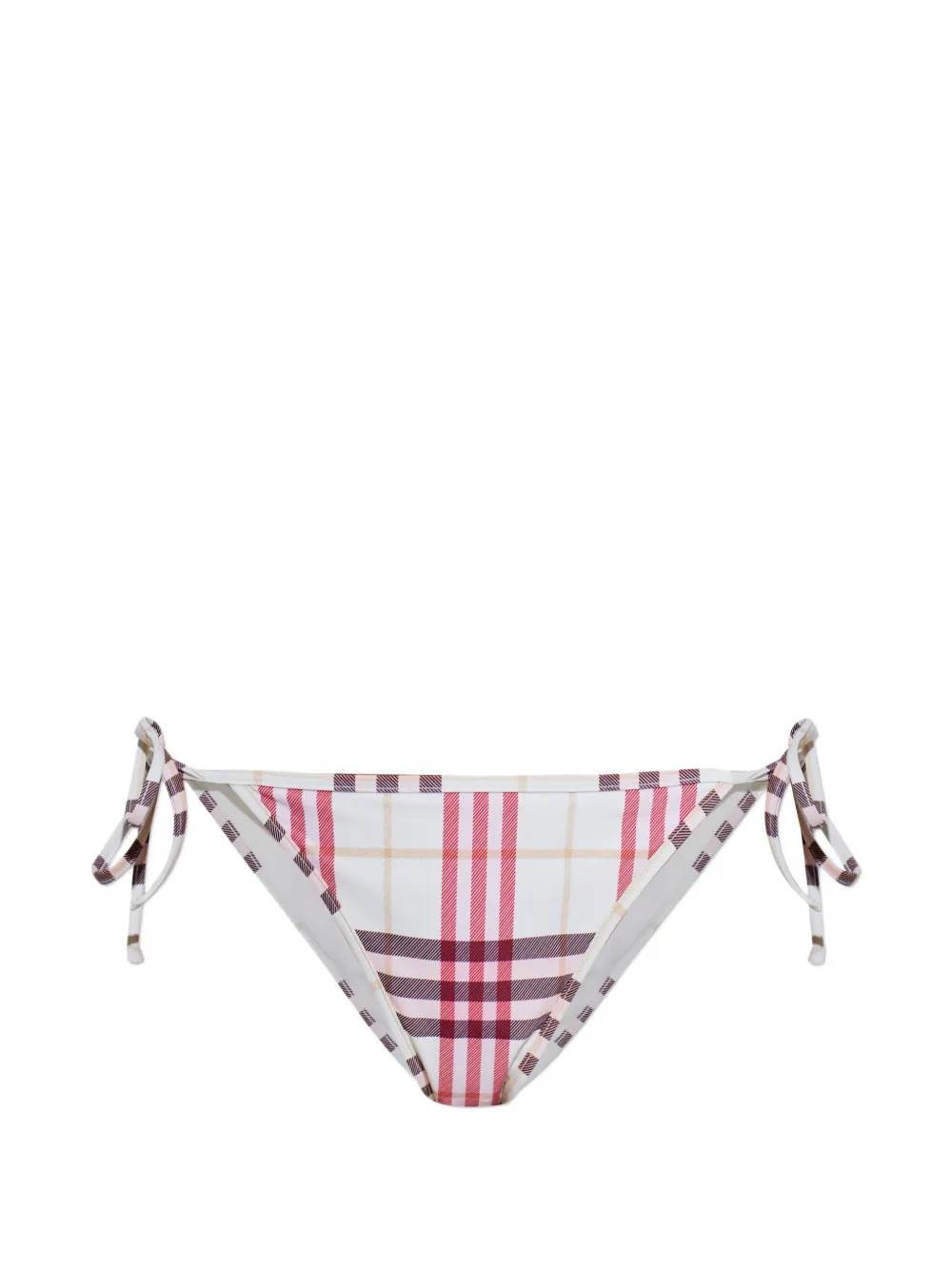 Burberry plaid tie side bottoms - Weiß