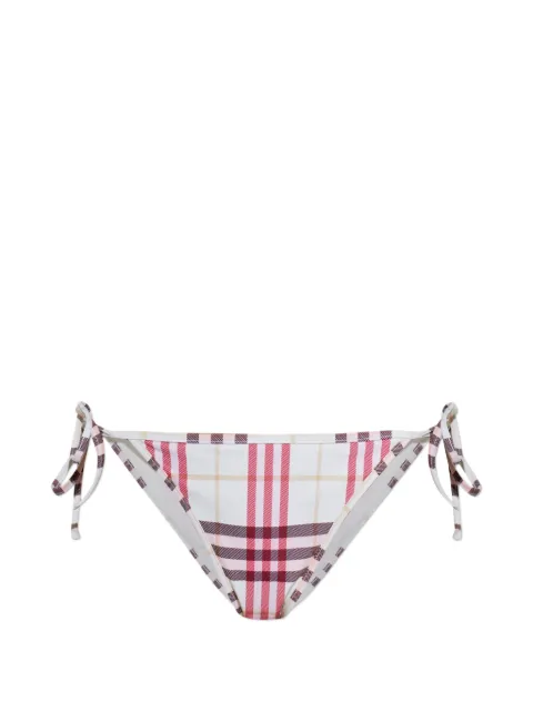 Burberry plaid tie side bottoms