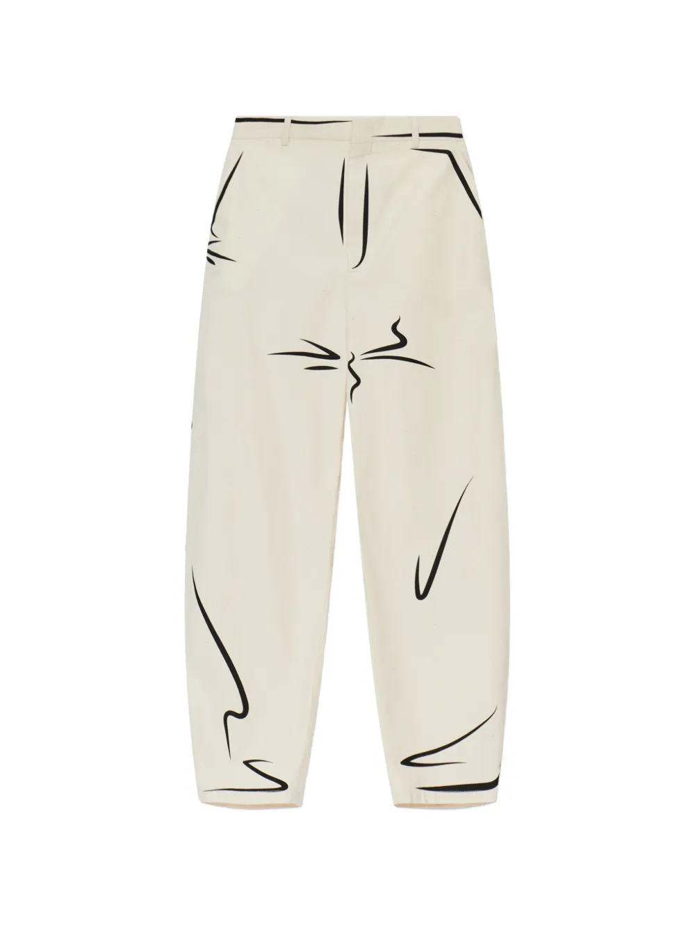 Moschino print trousers - Nude