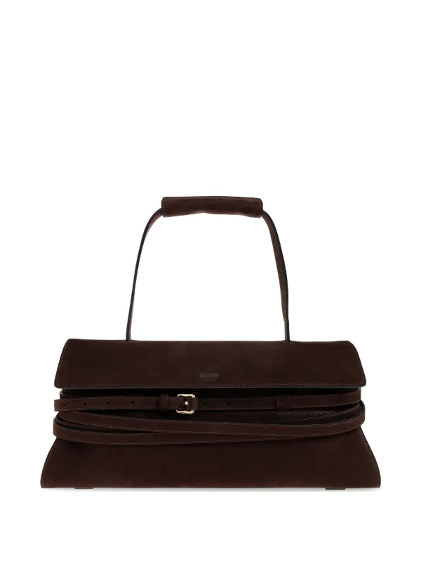 Moschino Tie Me Shoulder Bag in Brown