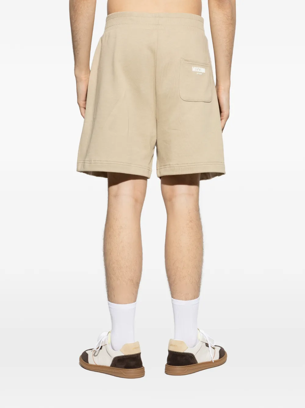 Moschino Shorts met logodetail Beige
