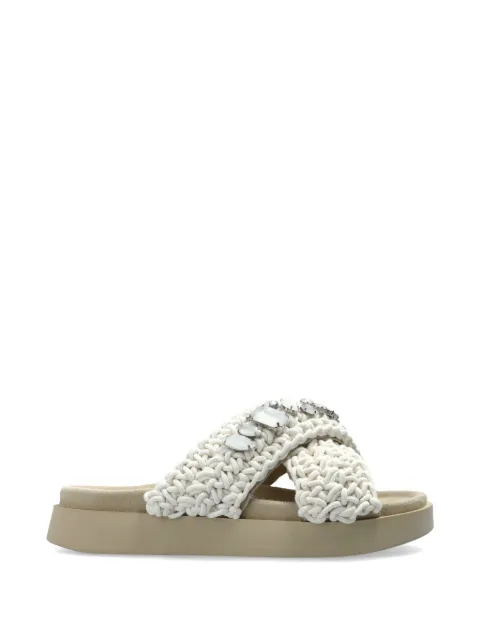 Inuikii embellished cross-over sandals 