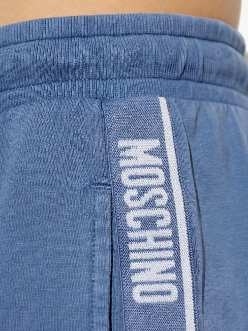 Moschino Trainingsbroek met logopatch Blauw