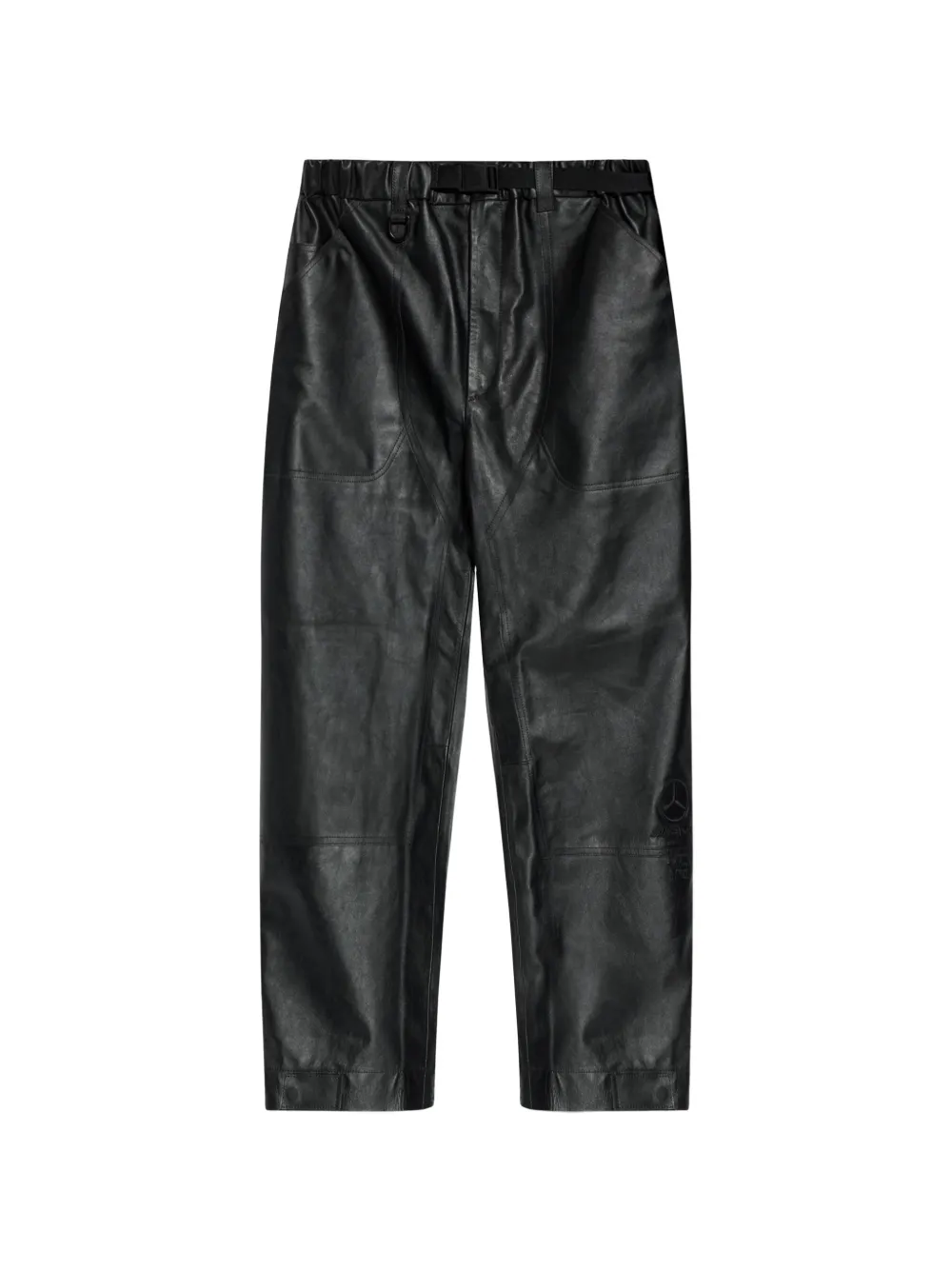 Y-3 Mercedes-AMG Petronas leather trousers - Nero