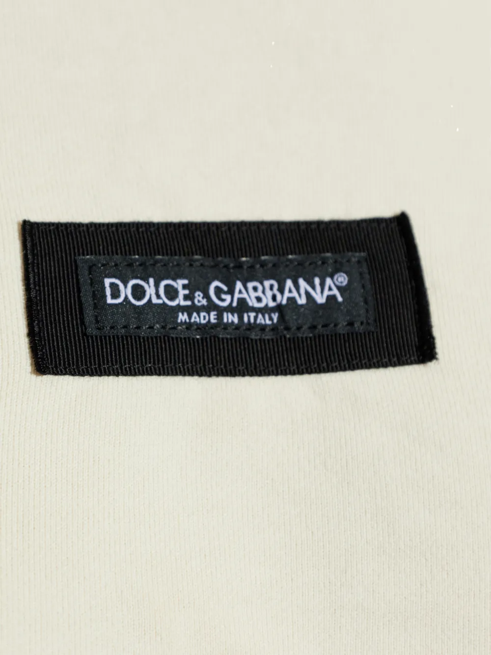 Dolce & Gabbana Sweater met gerafelde rand Beige