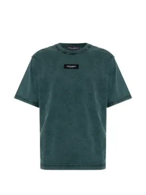 Balenciaga logo-print T-shirt | Green | FARFETCH