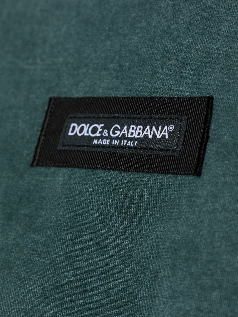 Dolce & Gabbana T-shirt met logoplakkaat Groen