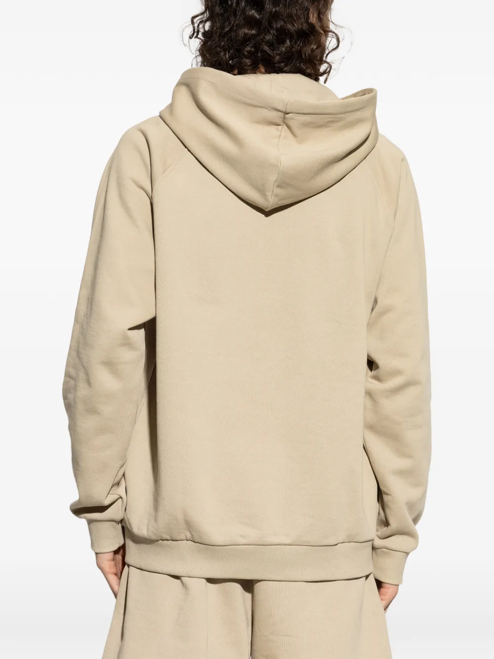 Moschino Katoenen hoodie met capuchon Beige