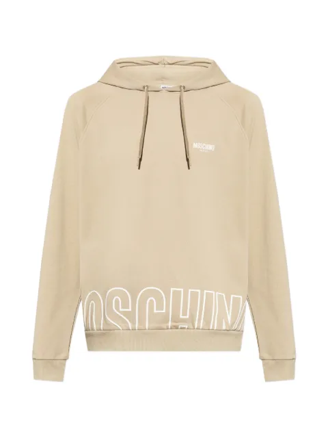 Moschino hooded graphic cotton hoodie