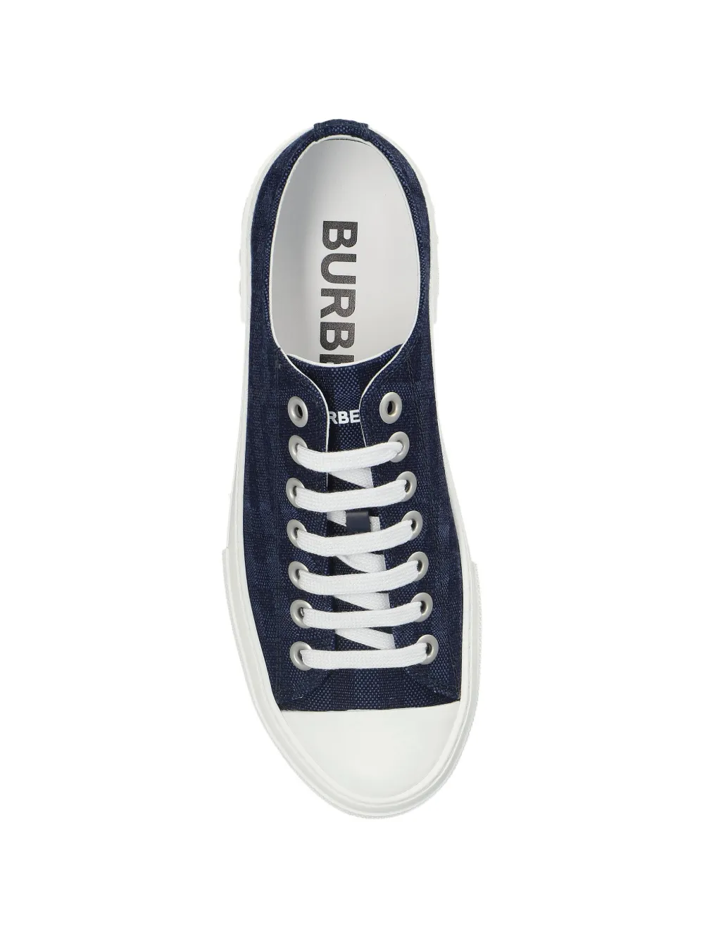 Burberry logo plaque platform sneakers Blauw