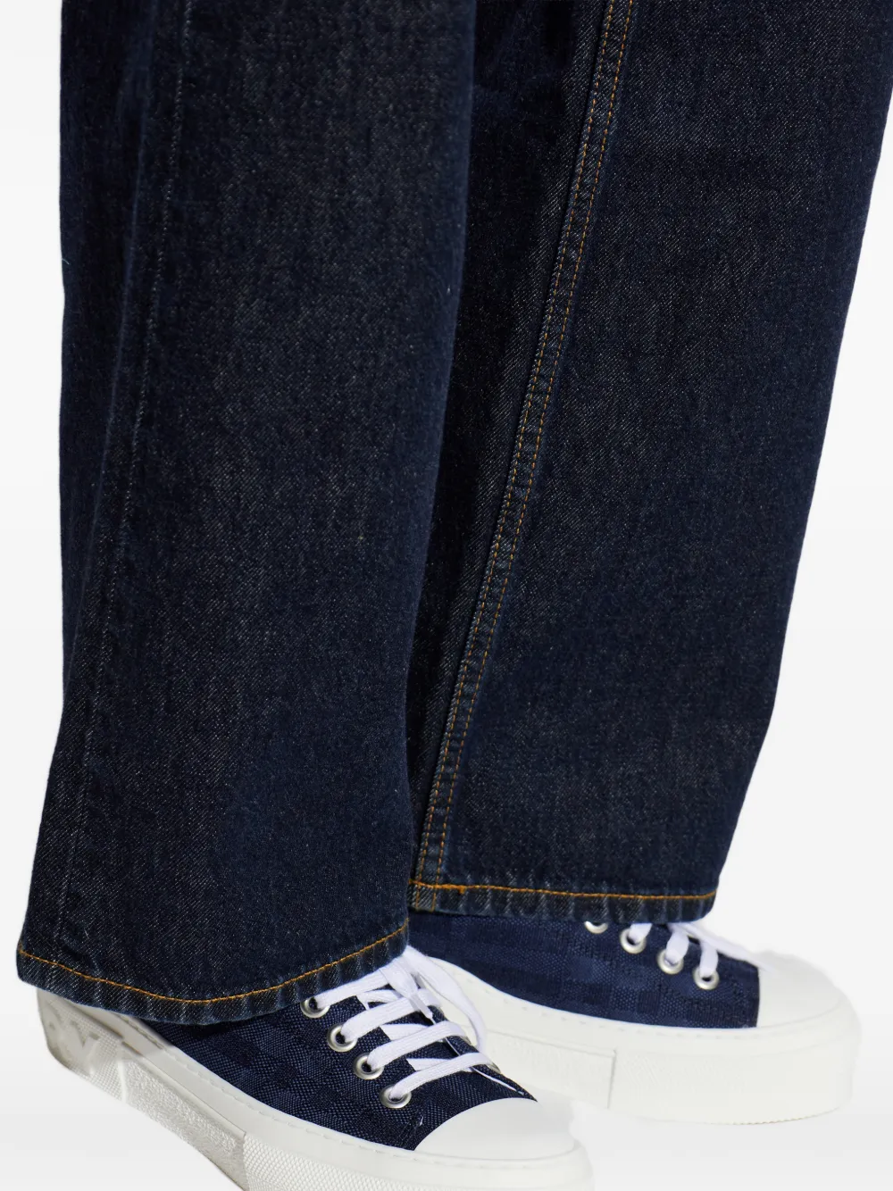 Burberry logo plaque platform sneakers Blauw