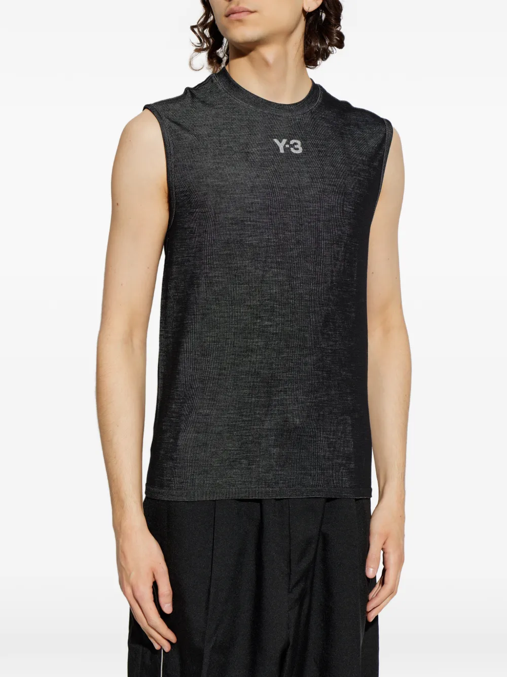 Y-3 x Mercedes AMG Petronas tanktop met logo-print Grijs