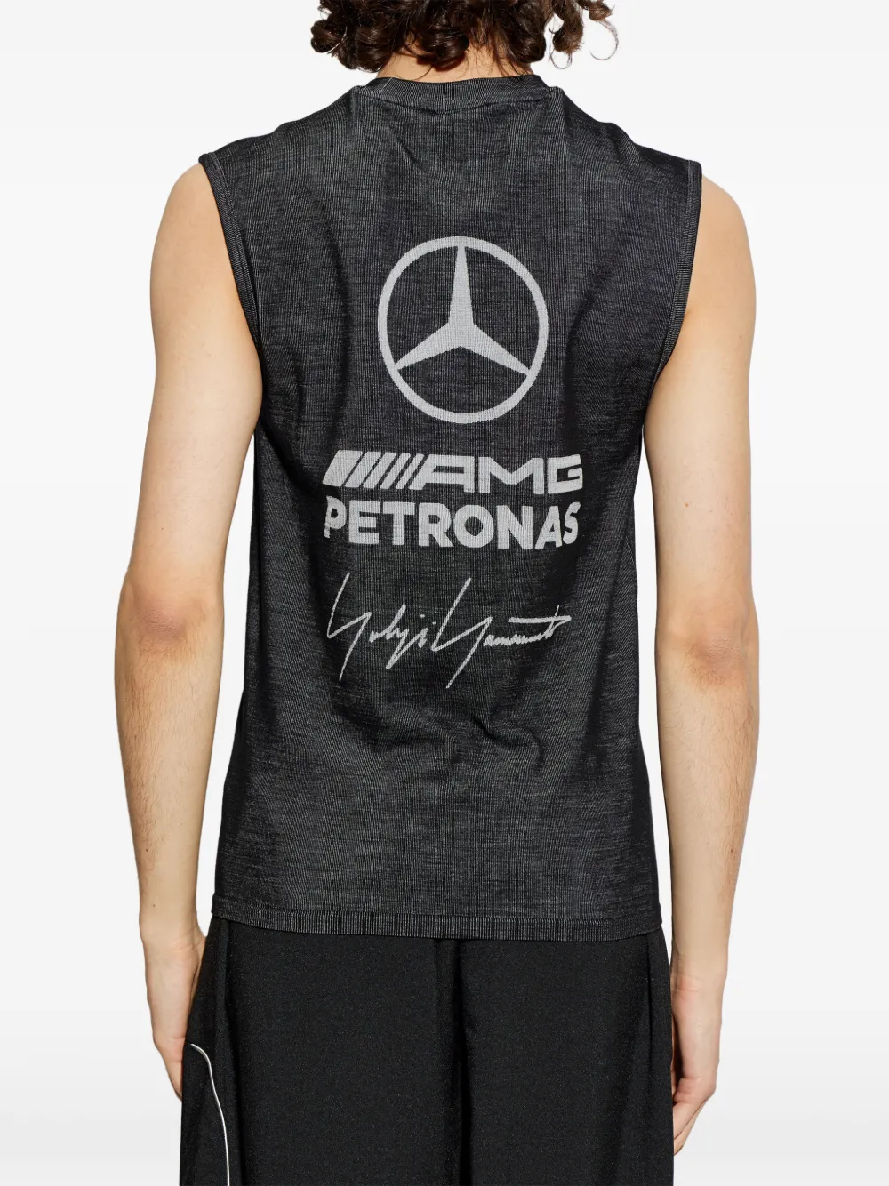 Y-3 x Mercedes AMG Petronas tanktop met logo-print Grijs