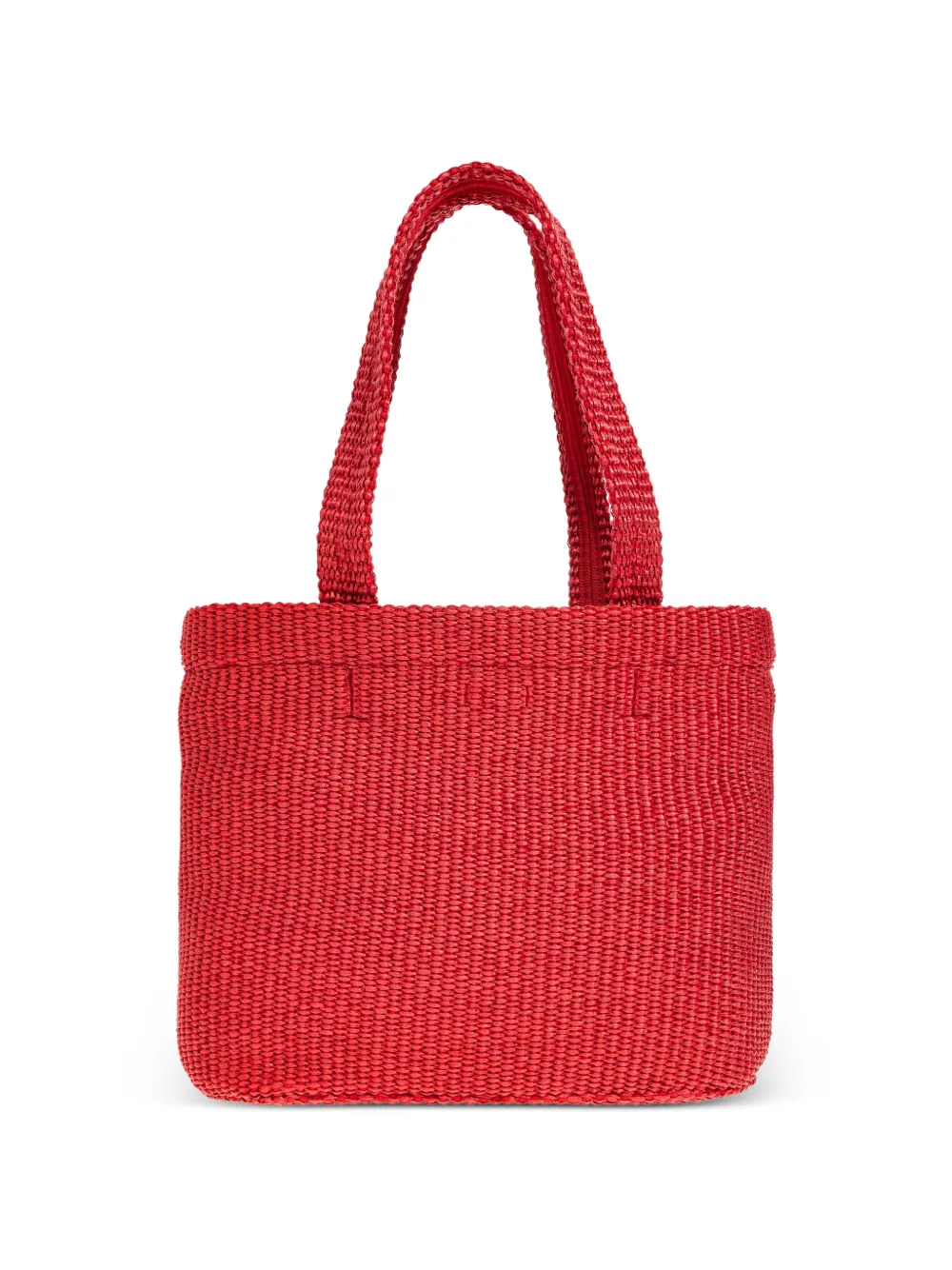 Jimmy Choo Geweven shopper met geborduurd logo Rood
