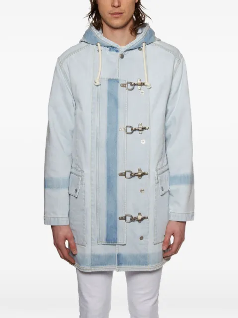 MM6 Maison Margiela hooded clasp denim coat