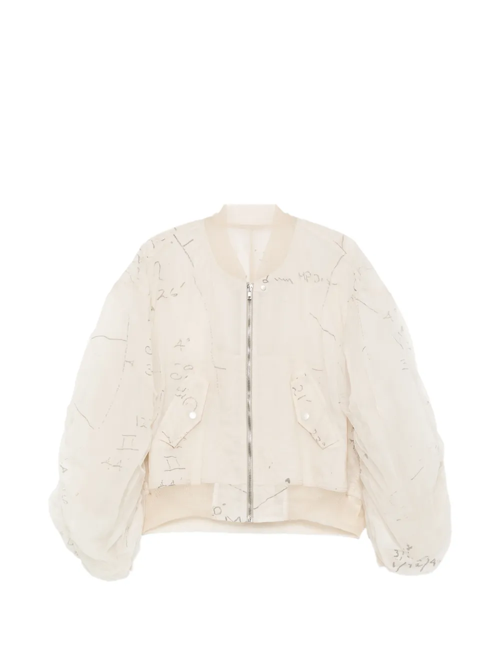 Rick Owens Secchia Flight bomber jacket - Toni neutri