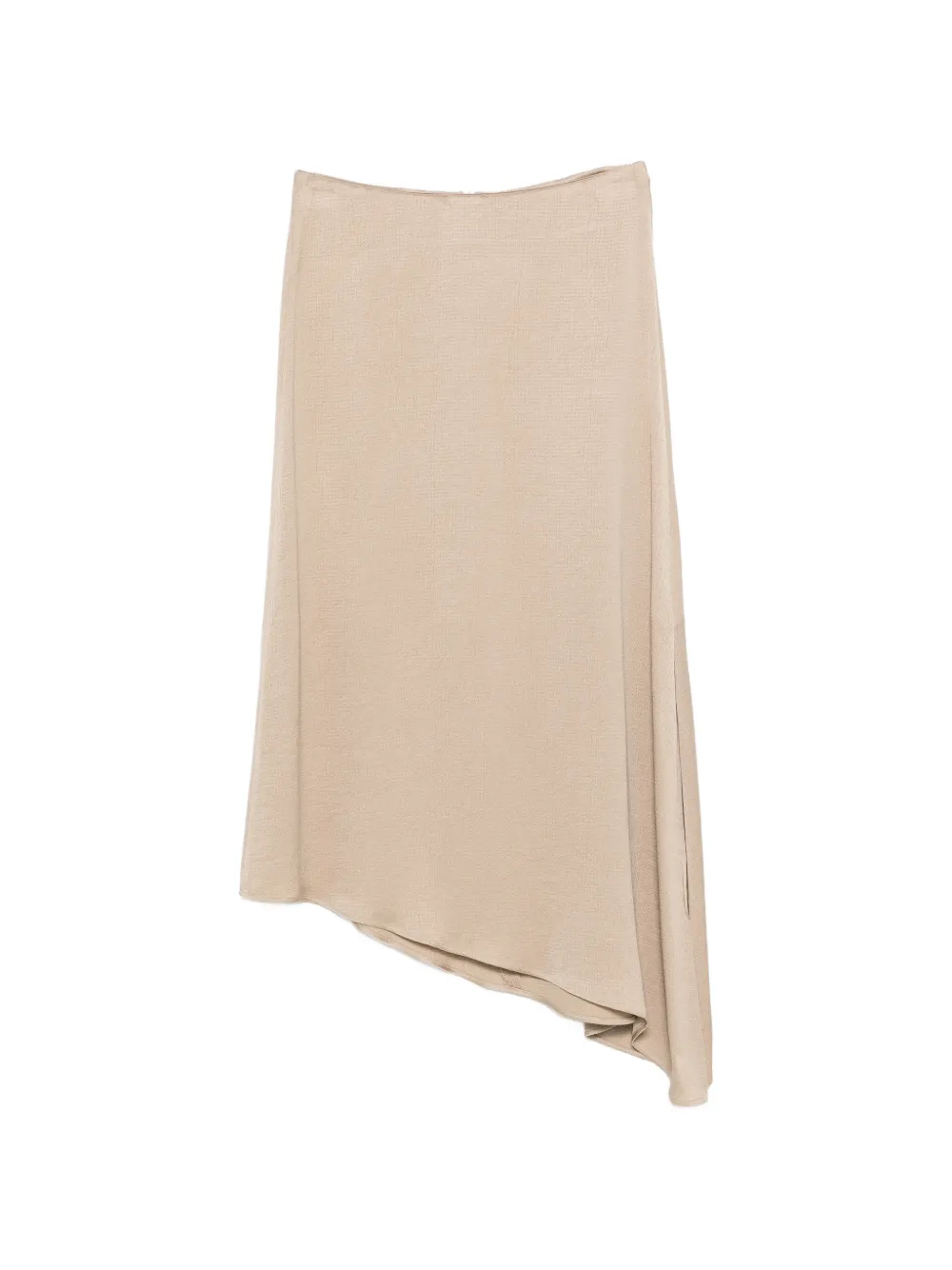 Peserico asymmetric-hem midi skirt - Toni neutri