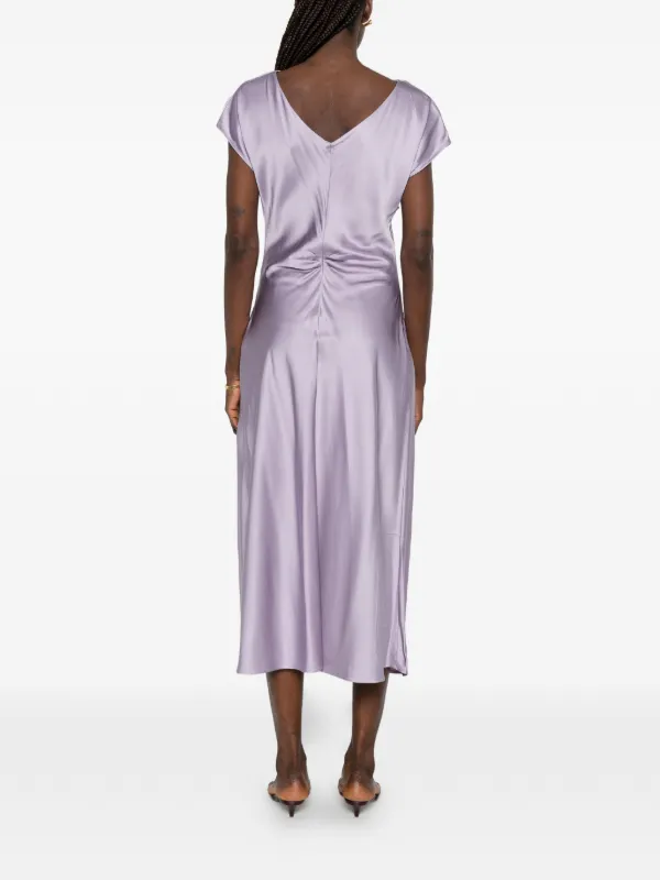 liu jo silk dress Long satin dress colour bright pink