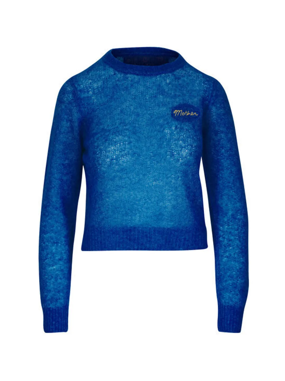MOTHER alpaca crewneck sweater - Blu