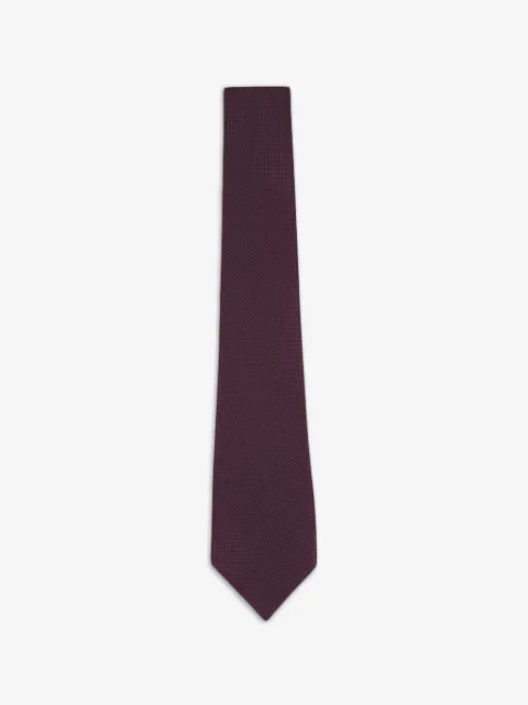 Zegna 纹理真丝领带