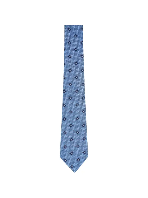 Zegna geometric-print tie
