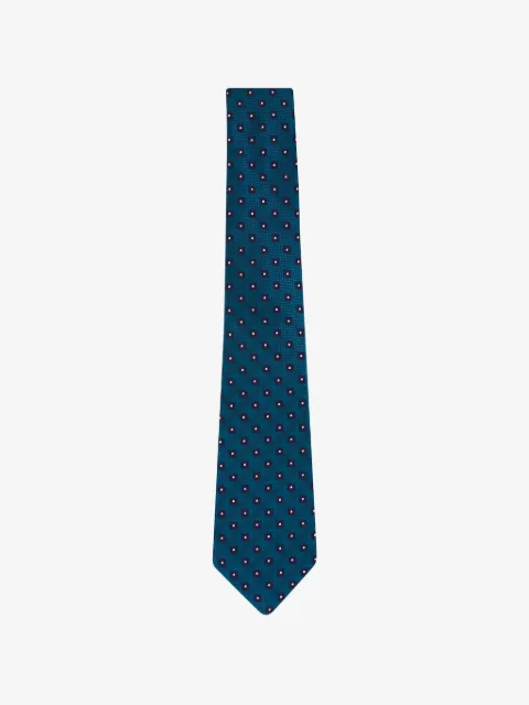 Zegna corbata con estampado geométrico
