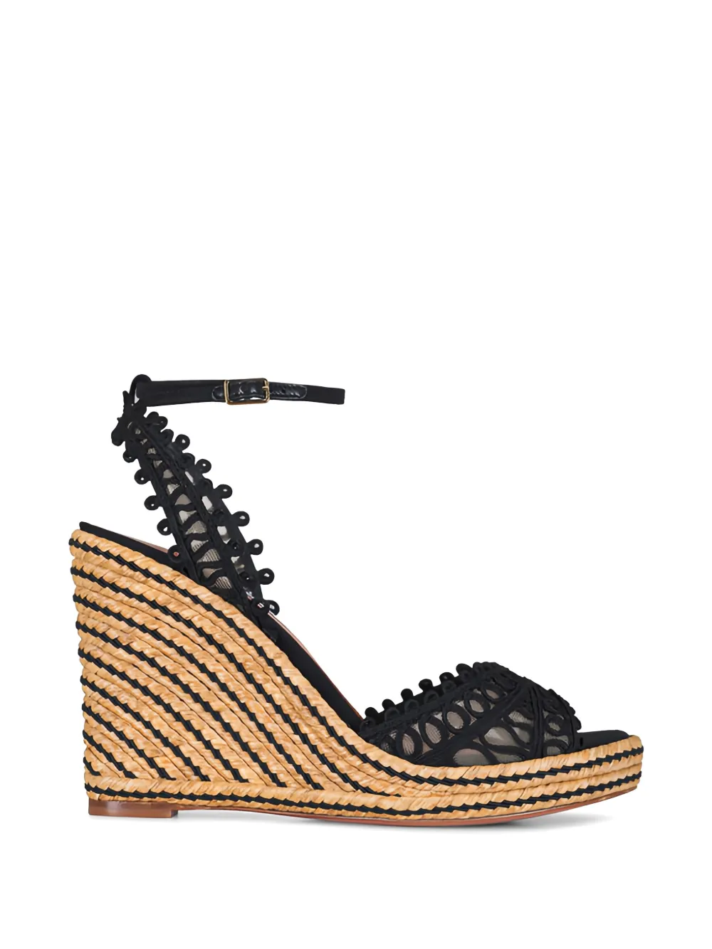 Aquazzura braided nappa espadrilles Zwart
