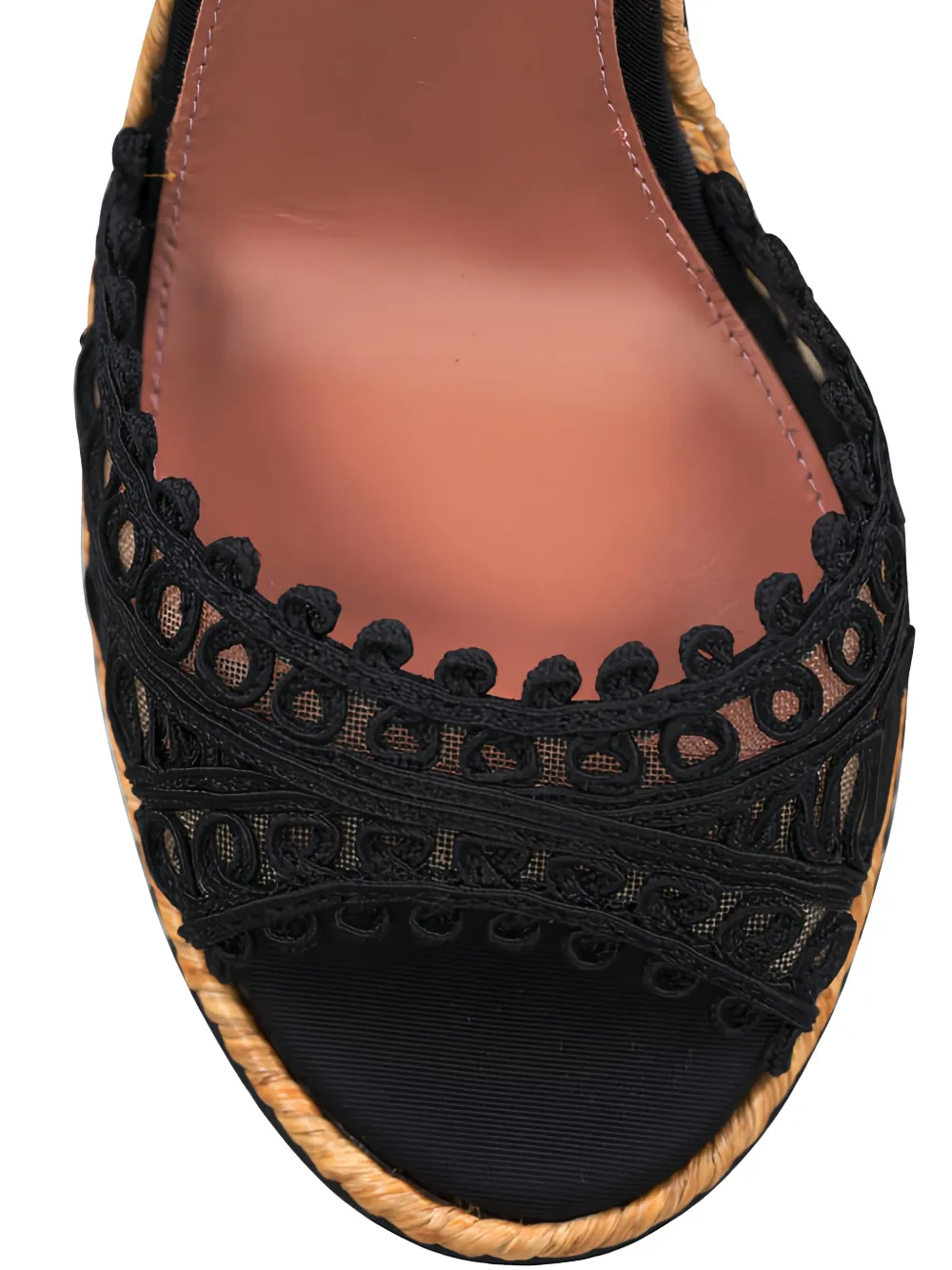 Aquazzura braided nappa espadrilles Zwart