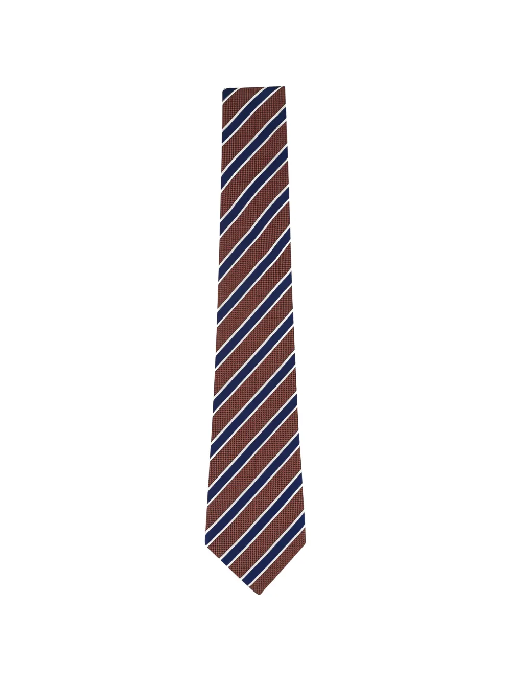 Zegna striped tie - Marrone