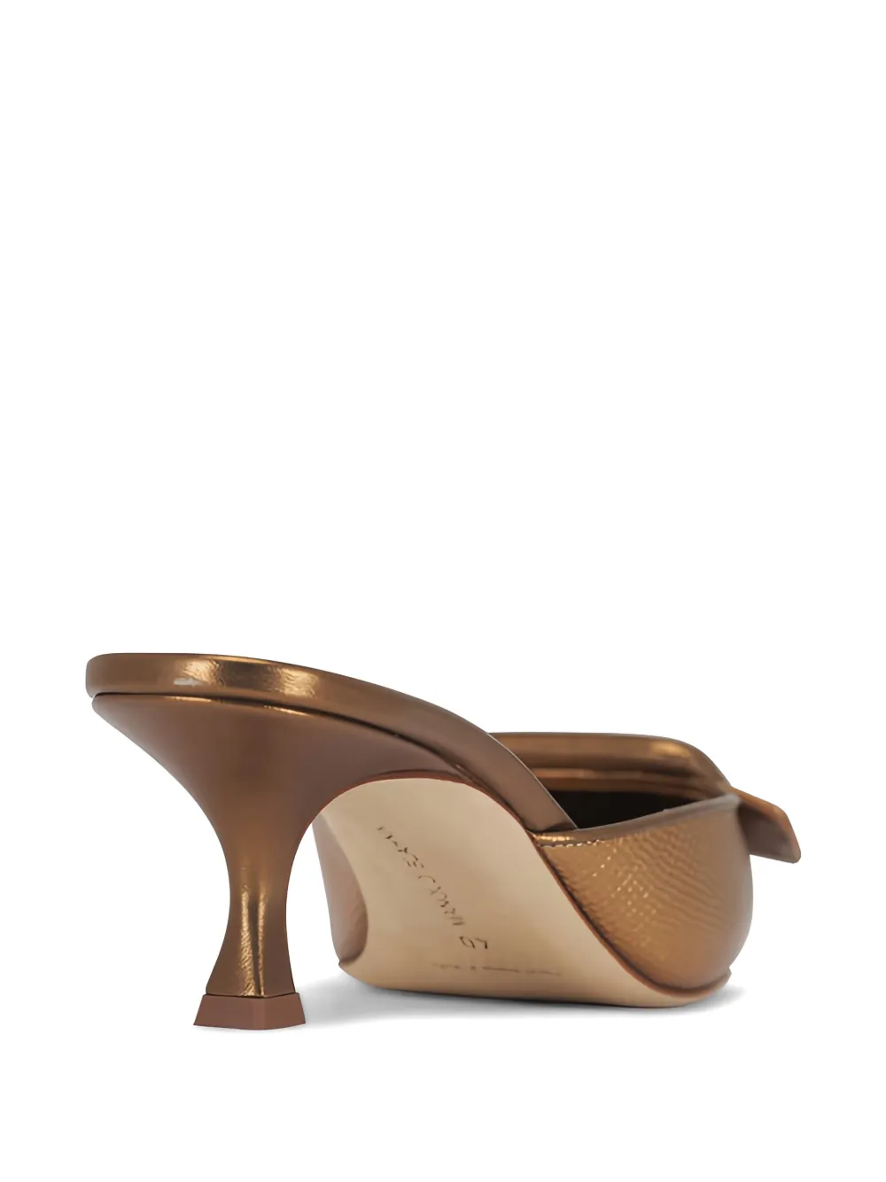 Manolo Blahnik Muiltjes met vierkante gesp Goud