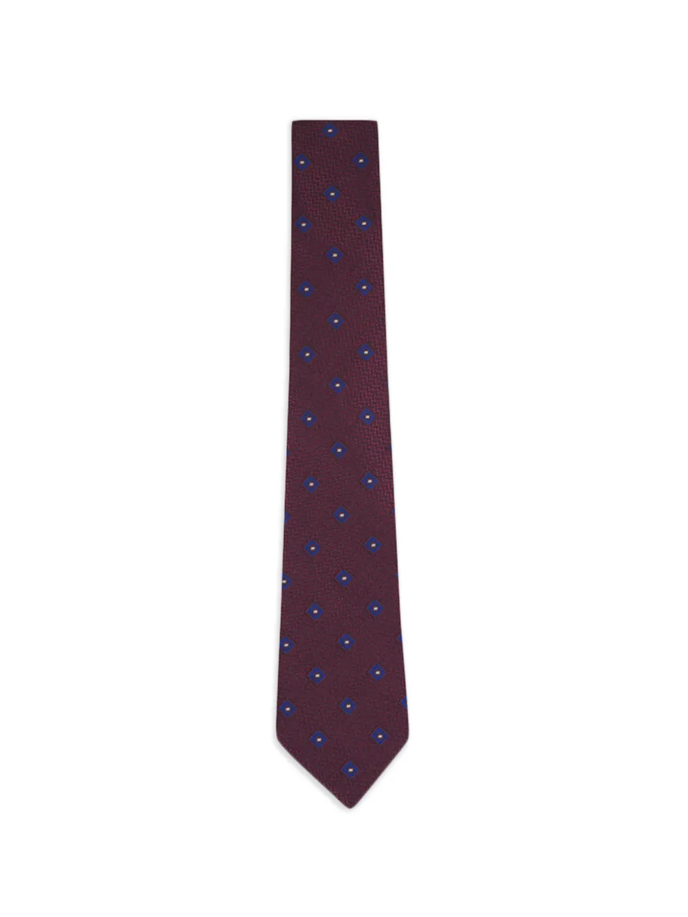 Zegna patterned tie - Rosso