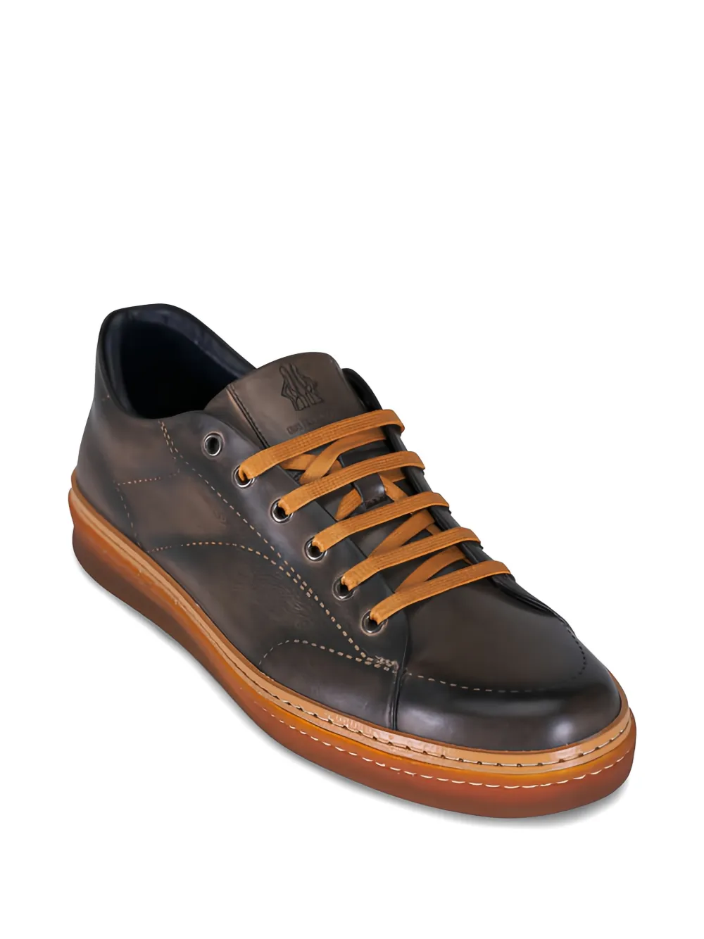 Di Bianco Leren sneakers Bruin
