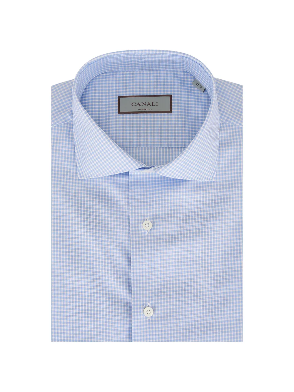 Canali gingham dress shirt - Blu