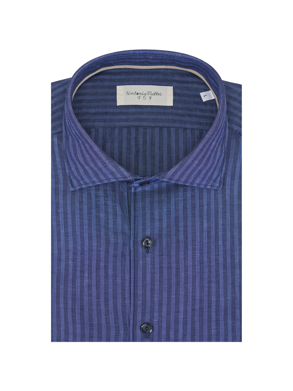 Tintoria Mattei striped-pattern shirt - Blu