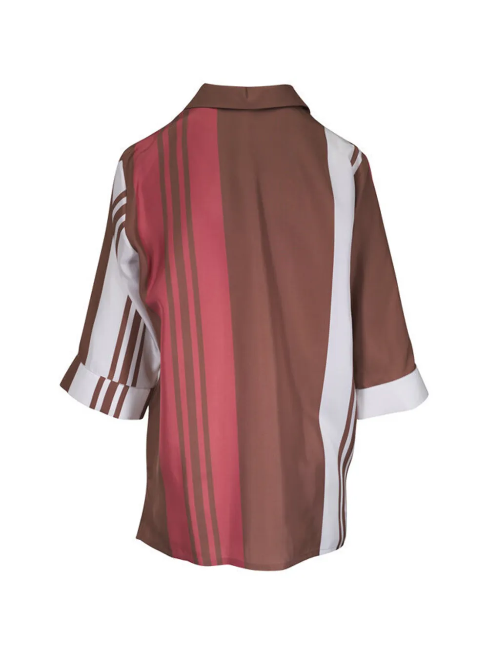  Kiton Blusa A Rayas - Marrón 