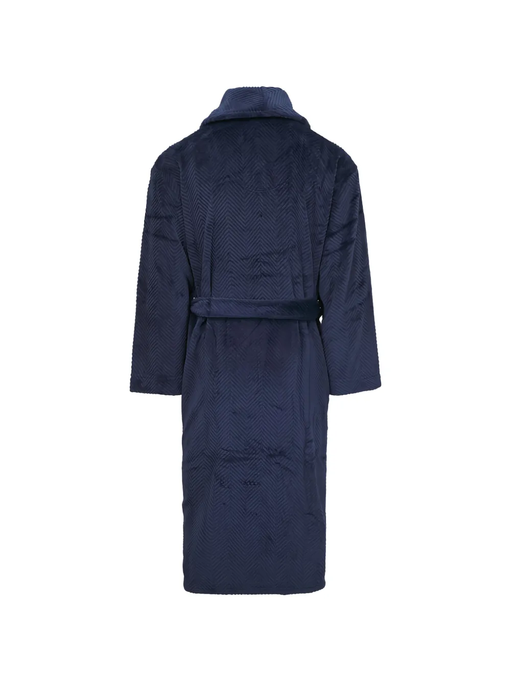  Majestic Filatures Herringbone Belted Robe - Blue 
