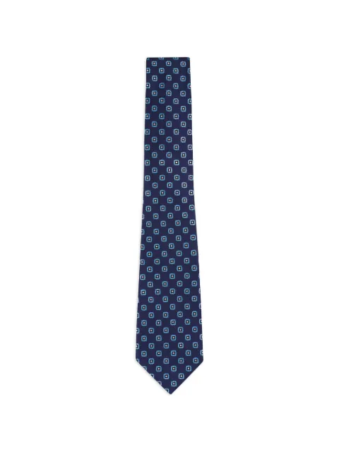 Zegna geometric patterned tie