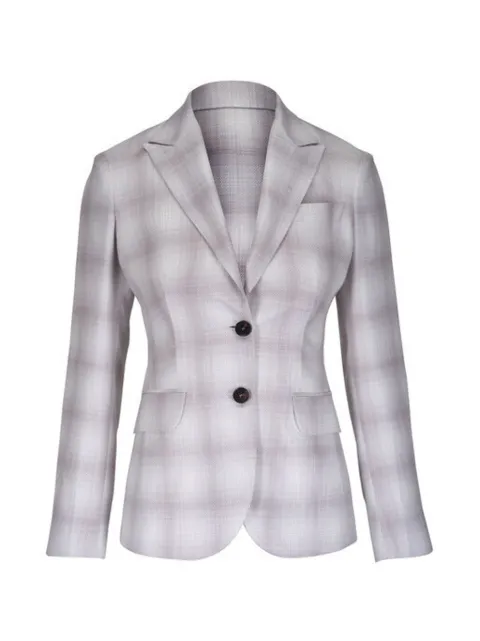 Kiton plaid blazer