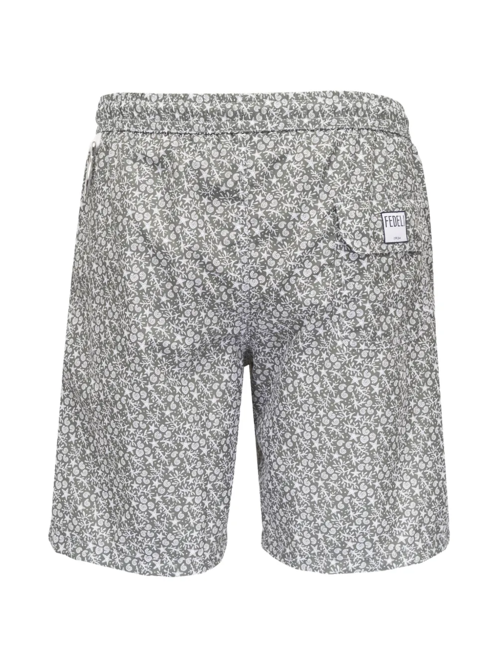 Fedeli floral-print swim shorts Wit