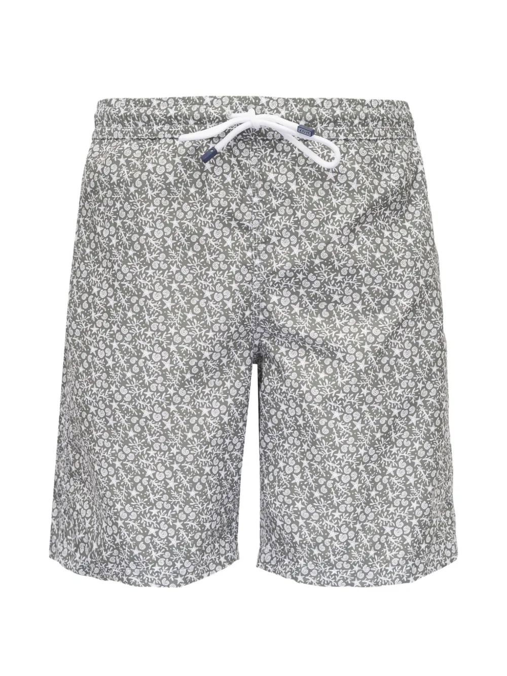 Fedeli floral-print swim shorts - Bianco