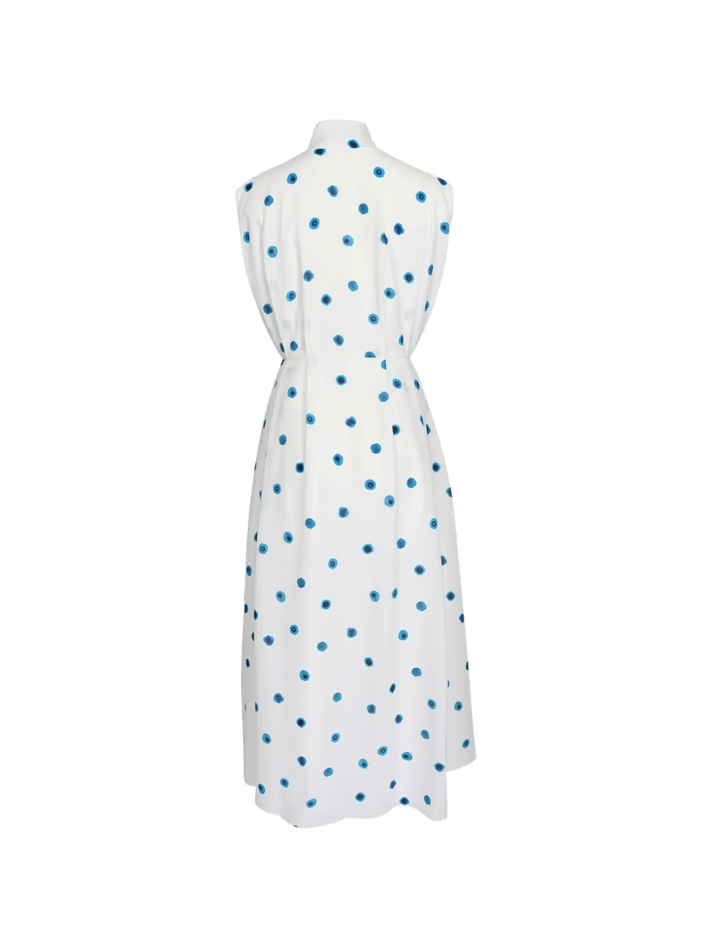  Edeline Lee Collar Printed Dress - White 