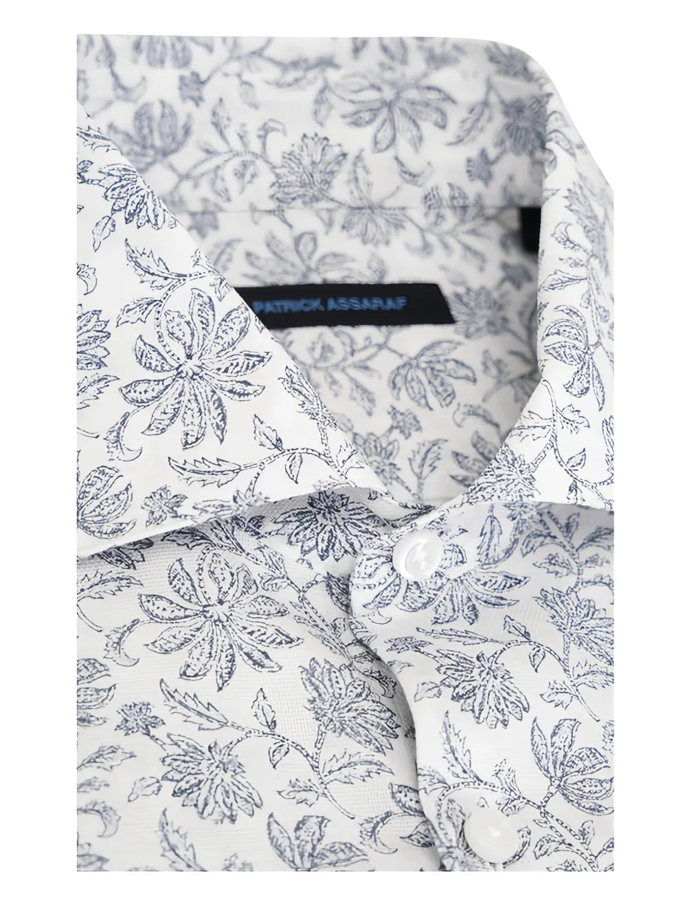  Patrick Assaraf Botanical-print Shirt - White 