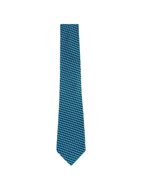 Zegna geometric patterned tie