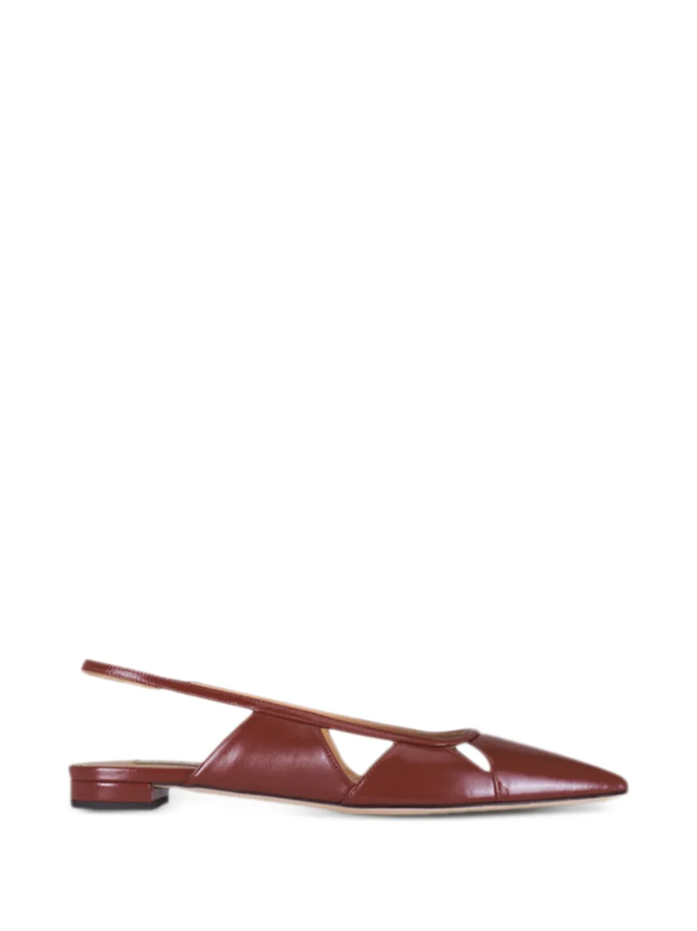 Arteana cutout point-toe slings - Marrone
