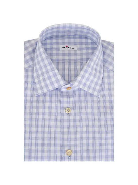 Kiton checked shirt