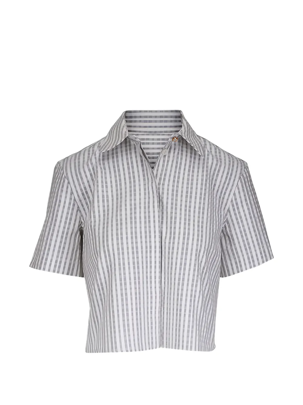 Agnona short-sleeved checked shirt - Bianco