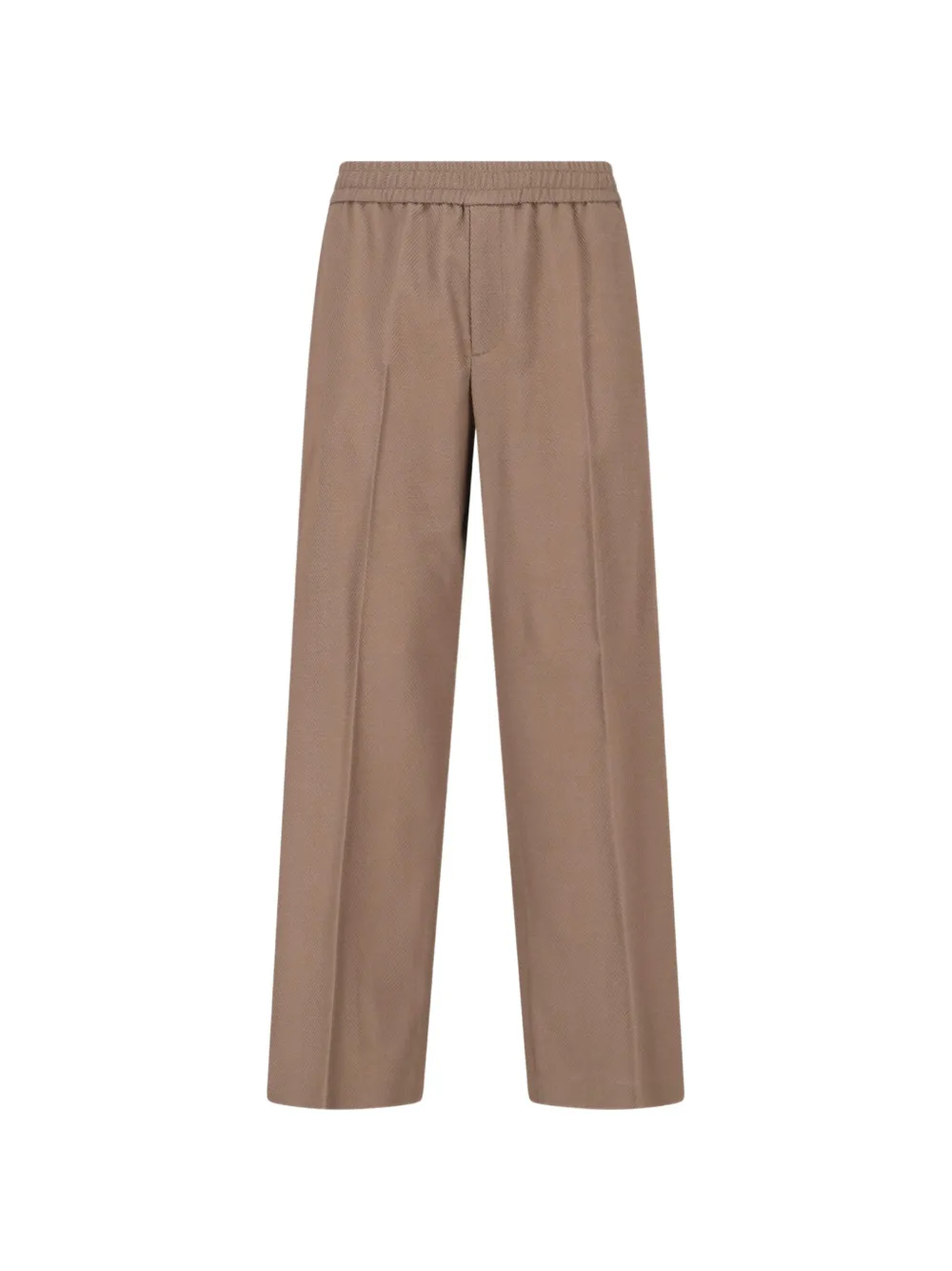 Golden Goose elastic-waist star-appliqué trousers - Toni neutri