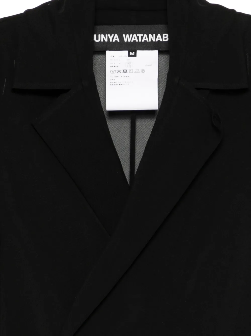 Junya Watanabe Wikkeljack met doorzichtige mouwen Zwart